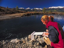 Picture of a student earning her Natural Resource Management: Field Technician Certificate at CMC.