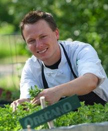 Picture of student earning his Sustainable Cuisine Operations I Certificate at CMC.