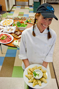 Picture of a student earning her Sustainable Cuisine Operations II: Professional Certificate at CMC.