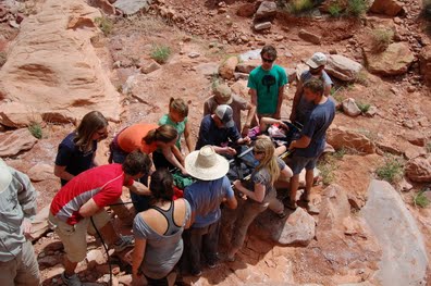 Students earning their Wilderness Emergency Medical Services Certificate at CMC.